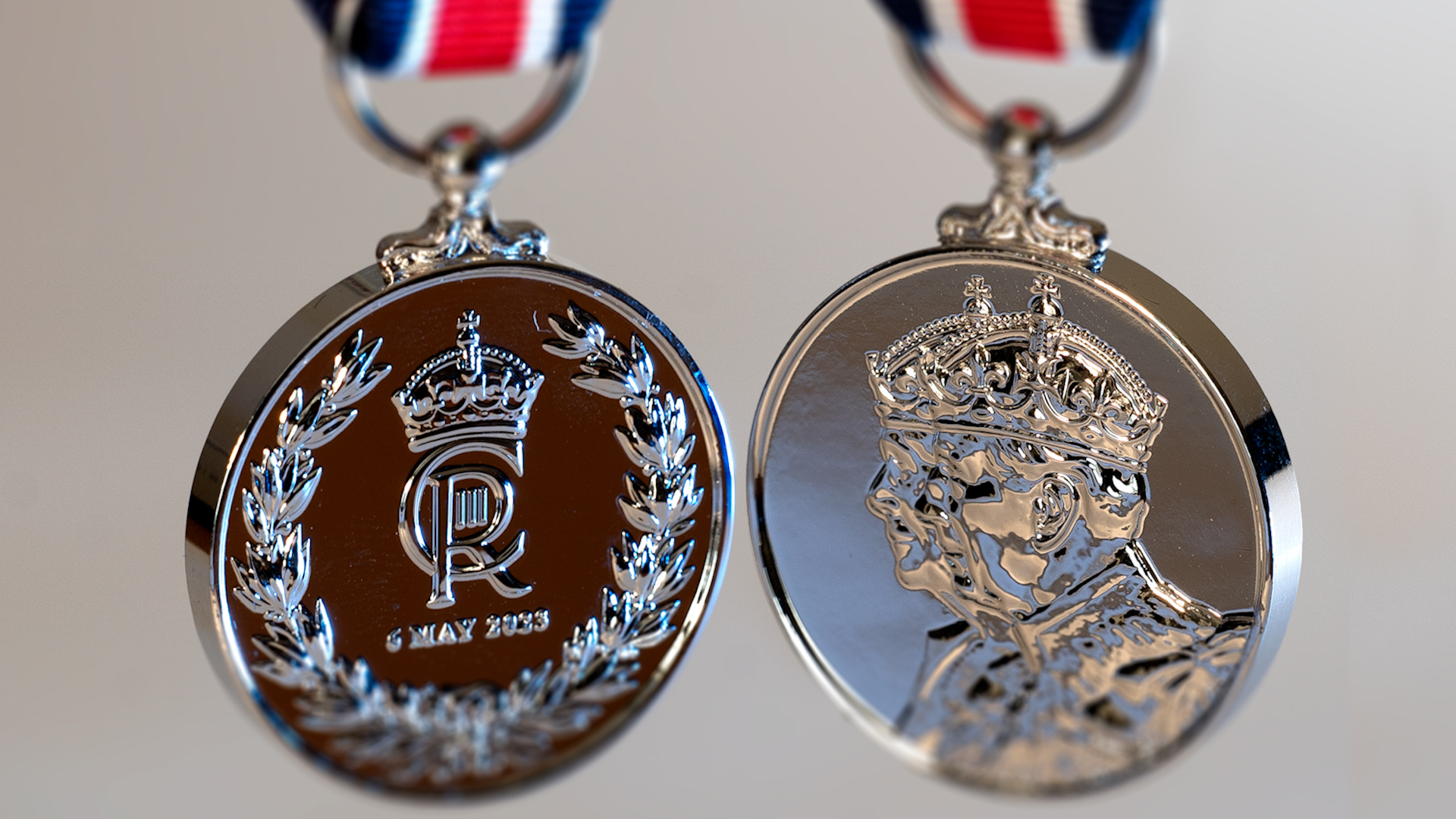 The newly unveiled design of the coronation medal to be given to 400,000 people (Picture: DCMS).